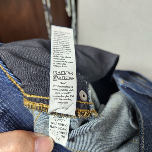 SPANX Wide Leg Jeans Womens Plus 3XT Indego Blue Pull On - Picture 8 of 11